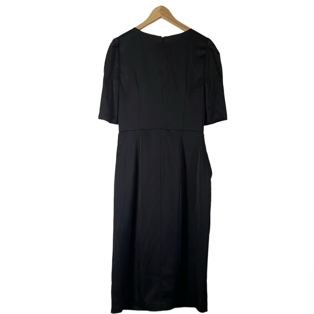 Theia Black Midi cocktail Dress - Picture 8 of 15